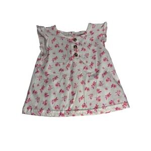 Nicole Miller‎ New York Baby Girl Sleeveless Floral Top Shirt Size 3T Cute